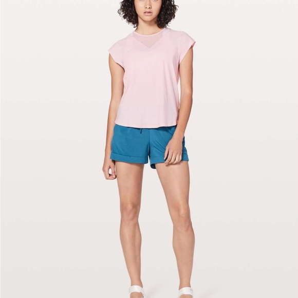 lululemon athletica pale pink For the Run Tee size 12 - Picture 5 of 6